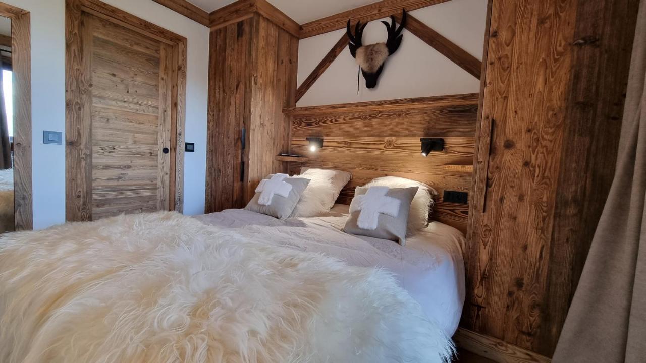 Arcs 1950 Appartement Luxe Type Chalet 5 A 7 Personnes Vue Imprenable Sur Le Montblanc Skis Aux Pieds Les Arcs  Kültér fotó