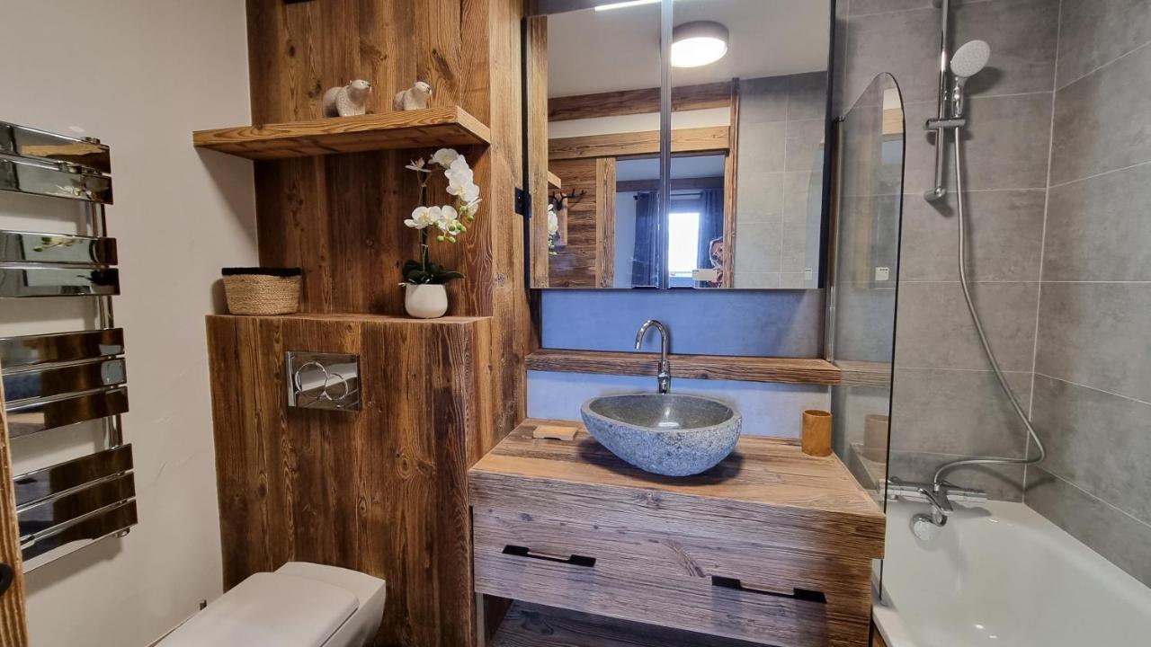 Arcs 1950 Appartement Luxe Type Chalet 5 A 7 Personnes Vue Imprenable Sur Le Montblanc Skis Aux Pieds Les Arcs  Kültér fotó