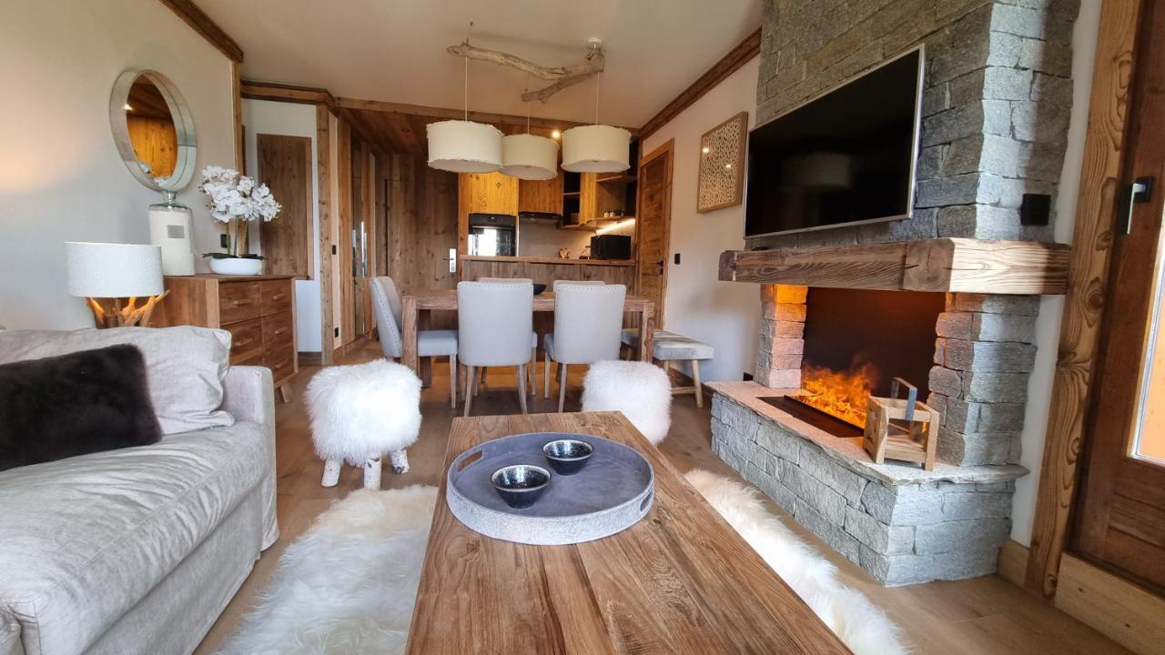 Arcs 1950 Appartement Luxe Type Chalet 5 A 7 Personnes Vue Imprenable Sur Le Montblanc Skis Aux Pieds Les Arcs  Kültér fotó